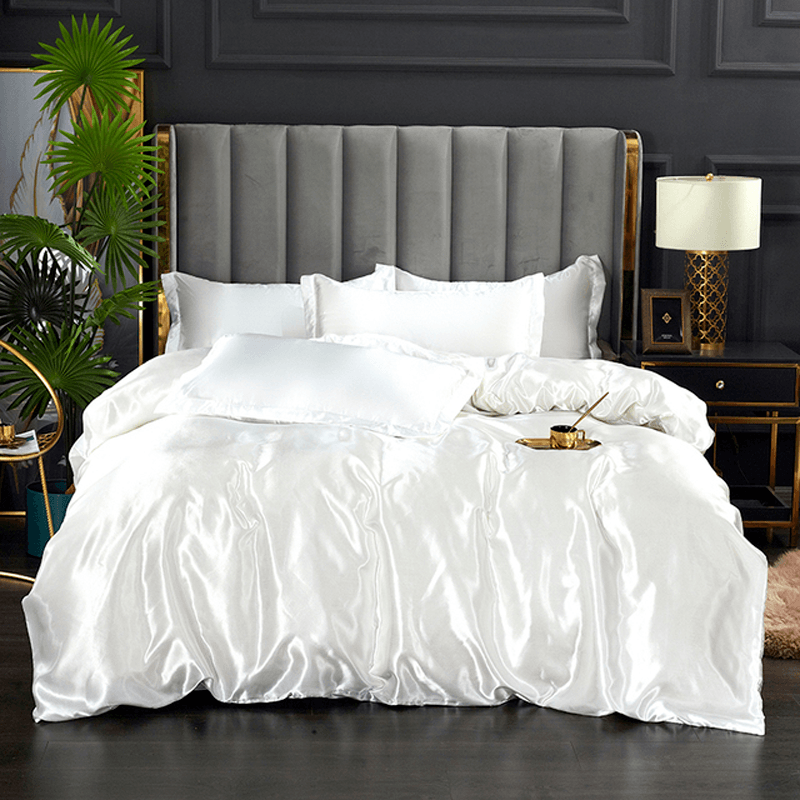 Conjunto de Cama de Cetim ConfortPlus | 4 Peças Linha Premium