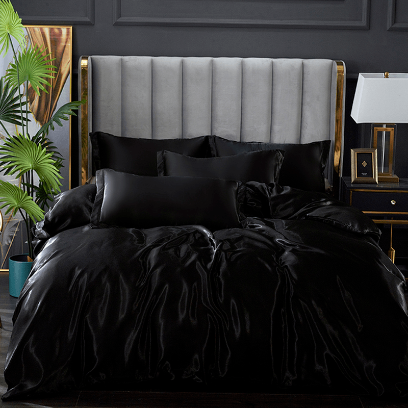 Conjunto de Cama de Cetim ConfortPlus | 4 Peças Linha Premium