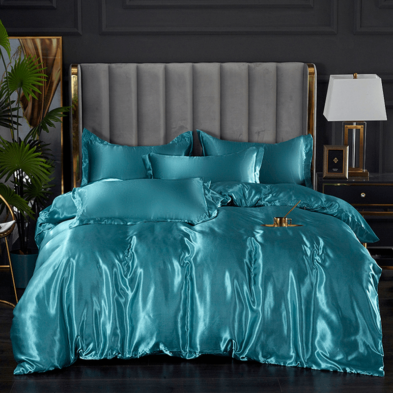 Conjunto de Cama de Cetim ConfortPlus | 4 Peças Linha Premium