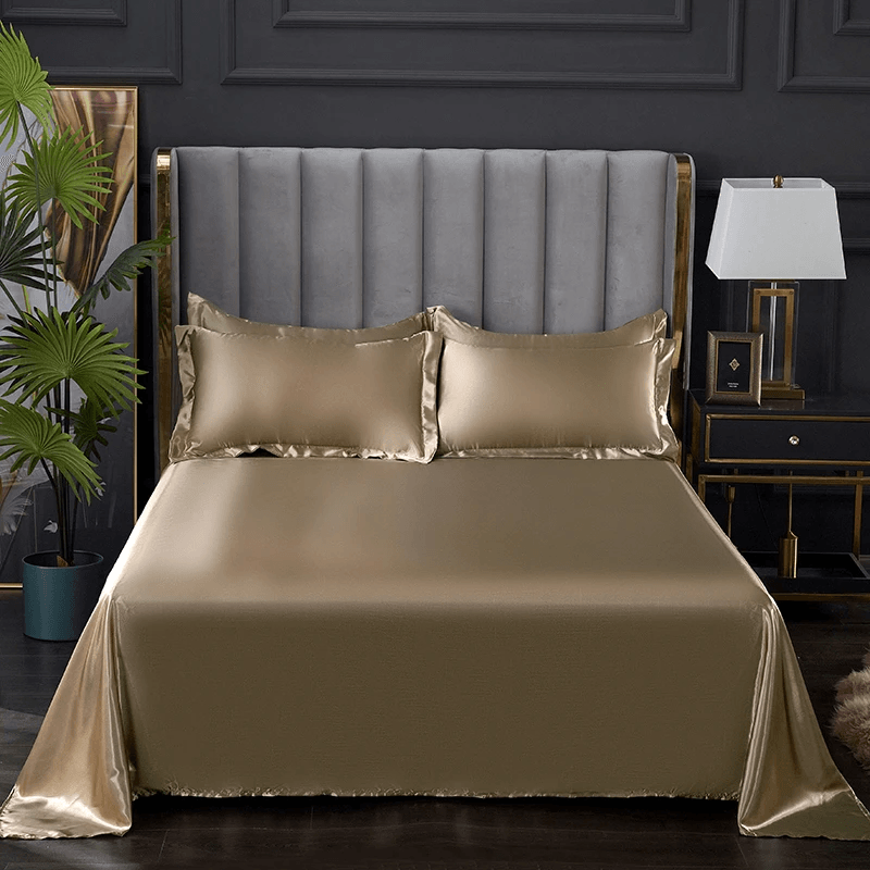 Conjunto de Cama de Cetim ConfortPlus | 4 Peças Linha Premium
