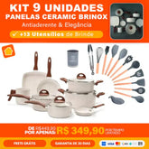 Jogo Completo 9 Panelas Ceramic Вrіnох® Life Smart Plus + 13 Utensílios de BRINDE
